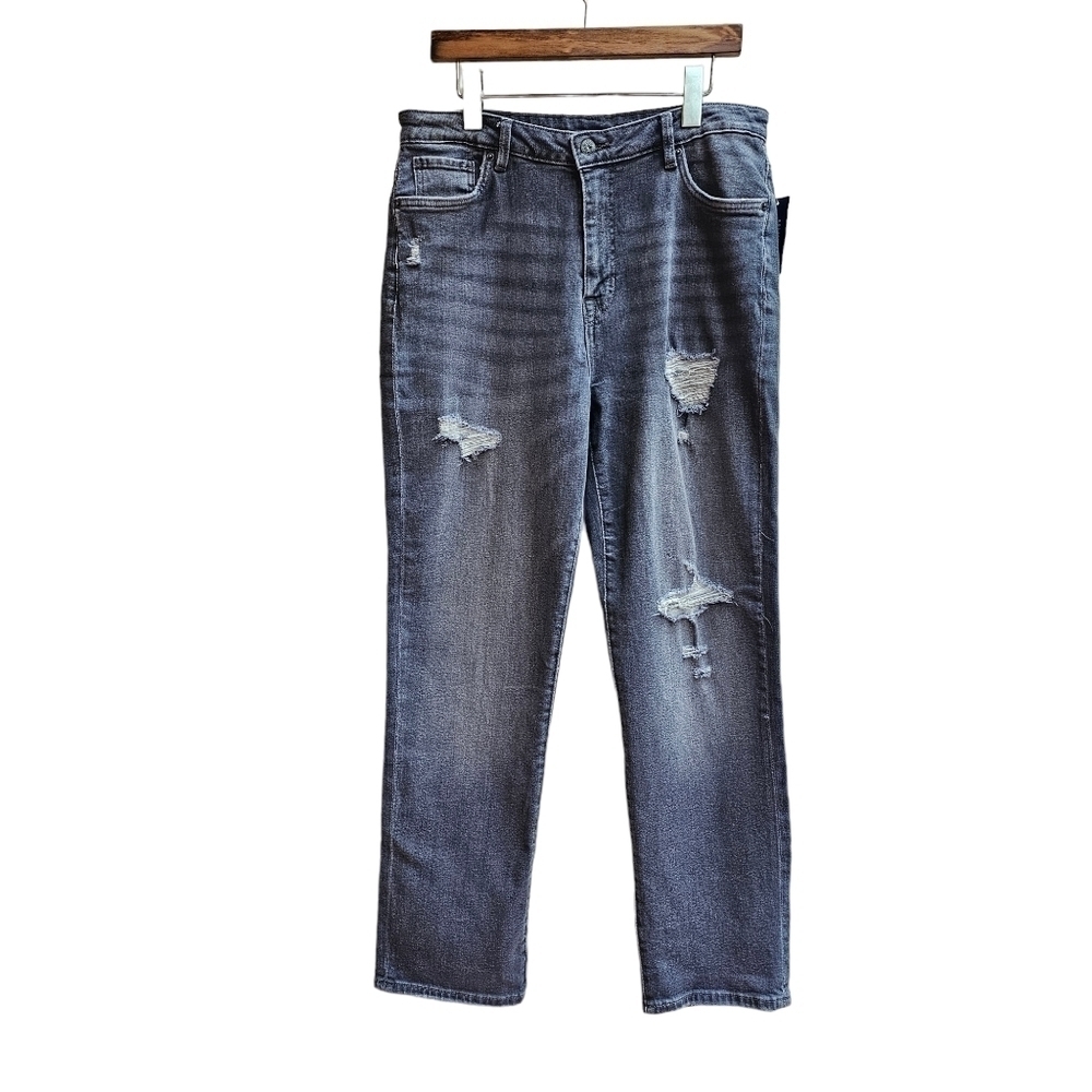 NWT Buffalo David Bitton Jayden High Rise Straight Jeans Size 32 (14)